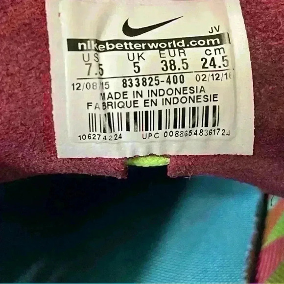 Nike Womens Juvenate Woven PRM Multicolor Lace Up Low Top Sneaker Size 7.5 - Picture 8 of 10